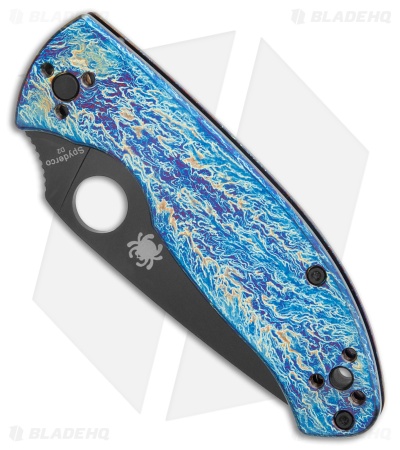Spyderco Tenacious R.I.L. Knife Disarray Titanium (3.4" Black D2)