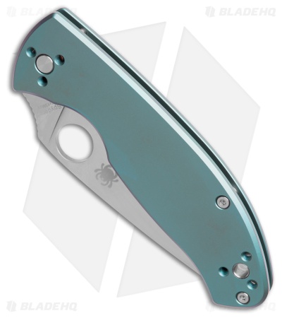 Spyderco Tenacious R.I.L. Frame Lock Knife Blue Titanium (3.4" Satin)