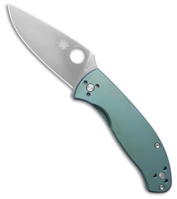 Spyderco Tenacious Brown G-10 Knife (Serr Satin) - Blade HQ