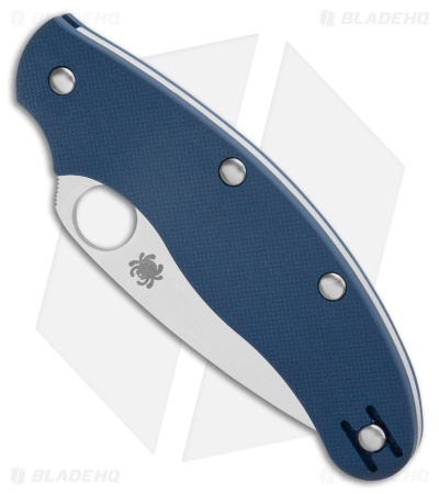 Spyderco UK Pen Knife Slip Joint Cobalt Blue G-10 (2.9" Satin CPM SPY27)