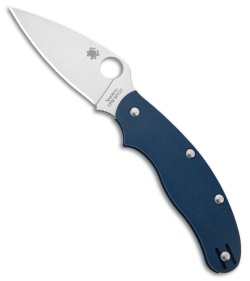 Spyderco UK Pen Knife Slip Joint Cobalt Blue G-10 (2.9" Satin CPM SPY27)