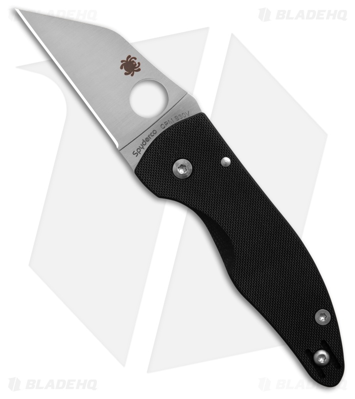 Spyderco Microjimbo Compression Lock Knife Black G-10 (2.5" Satin) C264GP