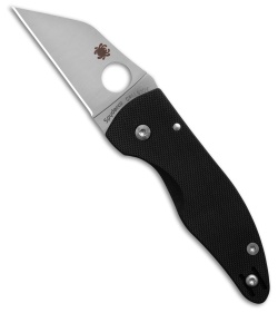 Spyderco Microjimbo Compression Lock Knife Black G-10 (2.5" Satin) C264GP