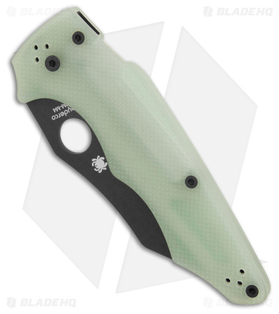Spyderco YoJumbo Knife Jade G-10 + Black M4 - Blade HQ