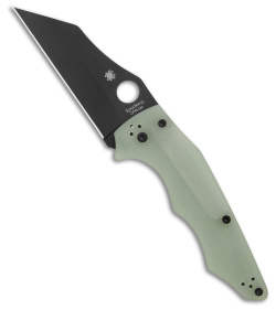 Spyderco YoJumbo M4 Compression Lock Knife Jade G-10 (4" Black) C253GM4PBK