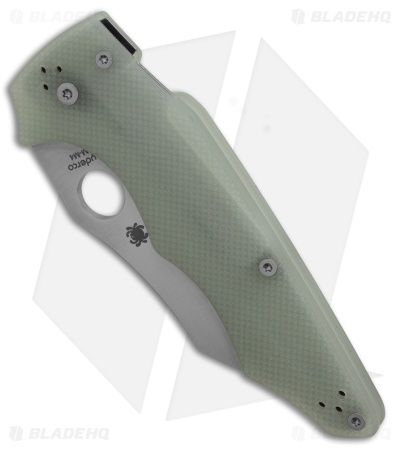Spyderco YoJumbo Knife Jade G-10 + Satin M4 - Blade HQ