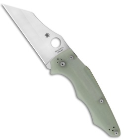 Spyderco YoJumbo M4 Compression Lock Knife Jade G-10 (4&quot; Satin) Exclusive | 209959