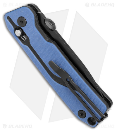 SRM Knives 7228-GI Small Rubik AMBI Lock Knife Blue G-10 (2.75" Black)