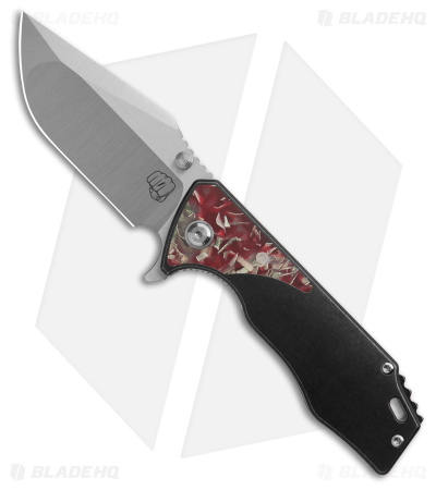 Something Obscene Co. Exclusive J-Cape V4 Blood Money Frame Lock Knife (Satin)