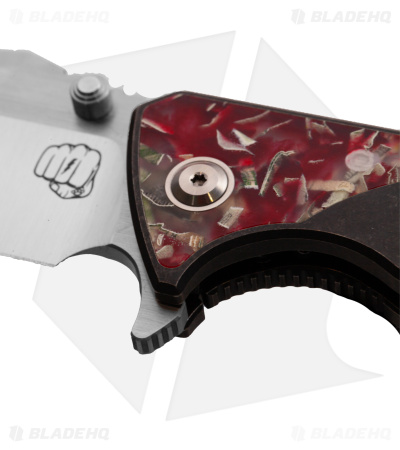 Something Obscene Co. Exclusive J-Cape V4 Blood Money Frame Lock Knife (Satin)