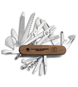 Victorinox SwissChamp Swiss Army Knife WWP Wood Handle 55076.US2