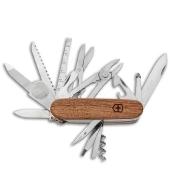 Victorinox SwissChamp Swiss Army Knife w/ Walnut Wood Handle 1.6791.63US2