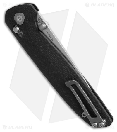 Tactile Knife Co. Maverick MagnaCut Crossbar Lock Knife Black Micarta (3" SW )