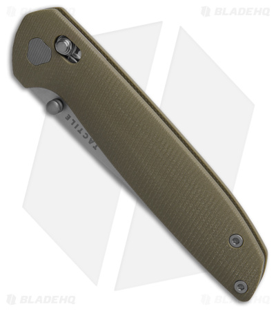 Tactile Knife Co. Maverick MagnaCut Crossbar Lock Knife OD Green G-10 (3" SW)