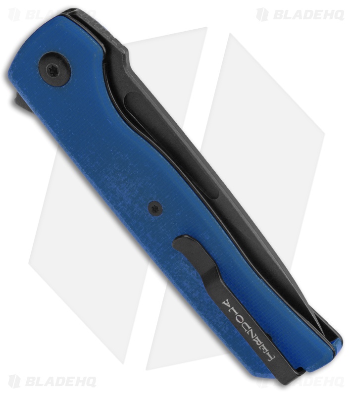 Terzuola Tactical ATCF Lite Liner Lock Knife Blue G-10 (3" Black)