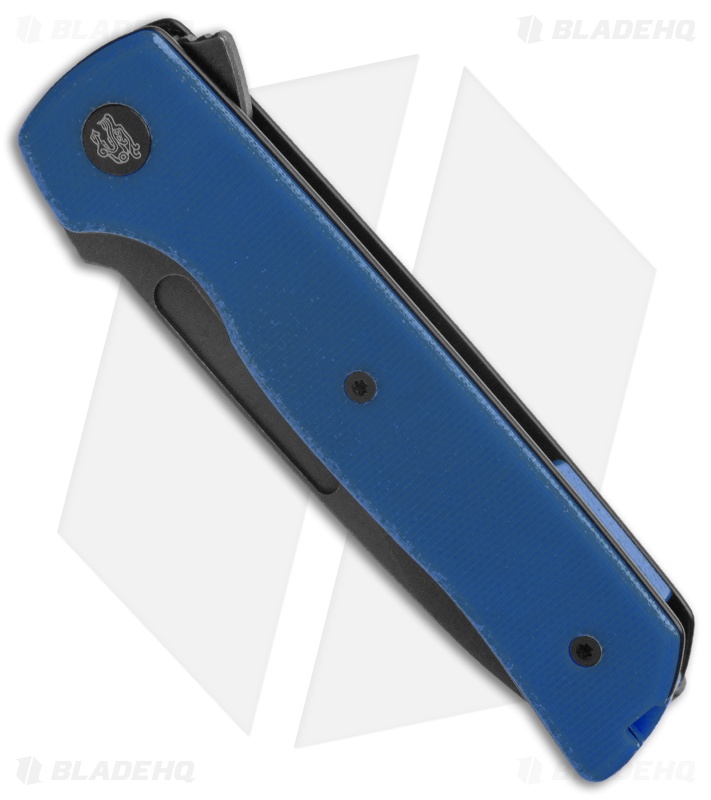 Terzuola Tactical ATCF Lite Liner Lock Knife Blue G-10 (3" Black)