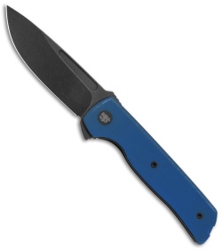 Terzuola Tactical ATCF Lite Liner Lock Knife Blue G-10 (3" Black)