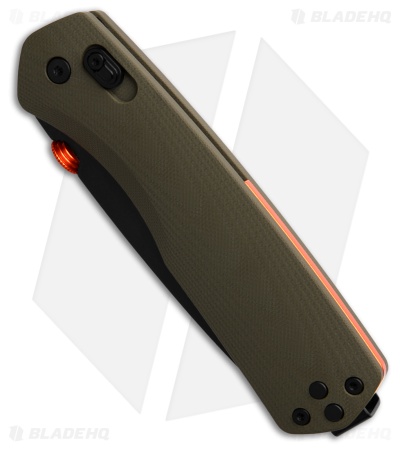 The James Brand The Carter XL Ambi-Slider Knife OD Green G-10 (3.25" Black)