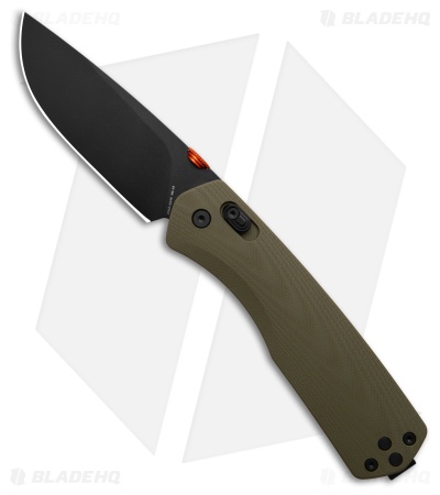 The James Brand The Carter XL Ambi-Slider Knife OD Green G-10 (3.25" Black)