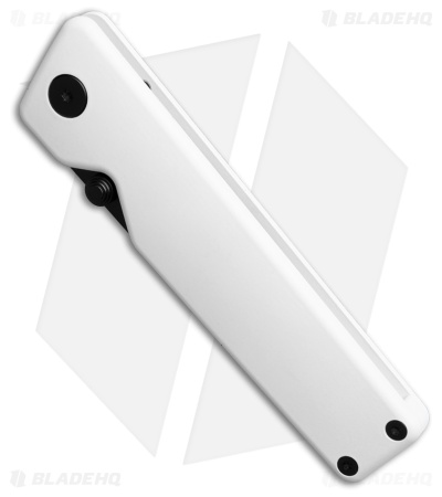 The James Brand The Chapter 2 Frame Lock Knife White Titanium (2.75" Black)