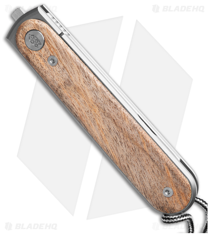 James The Duval Frame Lock Knife Sycamore + Satin - Blade HQ