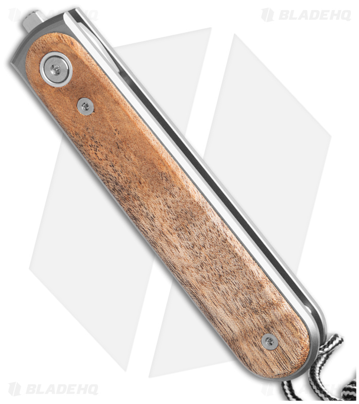 James The Duval Frame Lock Knife Sycamore + Satin - Blade HQ