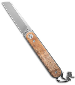 The James Brand Duval Frame Lock Knife Sycamore Wood (2.7" Satin) KN109217-00