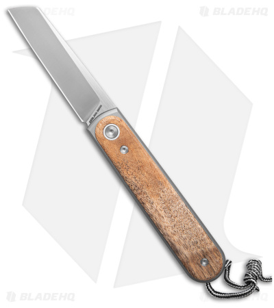 James The Duval Frame Lock Knife Sycamore + Satin - Blade HQ