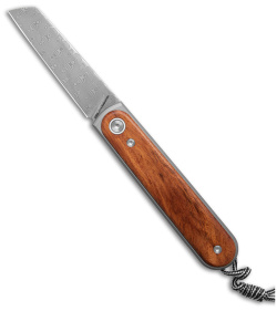 The James Brand Duval Frame Lock Knife Ti/Rosewood (2.7" Damasteel) KN109159-00