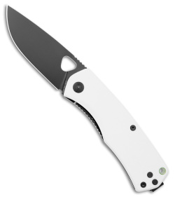 The James Brand The Folsom Liner Lock Knife White Bone G-10 (2.75" Black)