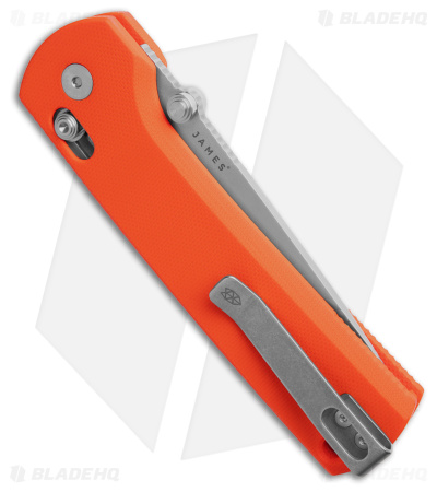 The James Brand The Kline Ambi-Slider Knife Orange G-10 (3.4" SW MagnaCut) 