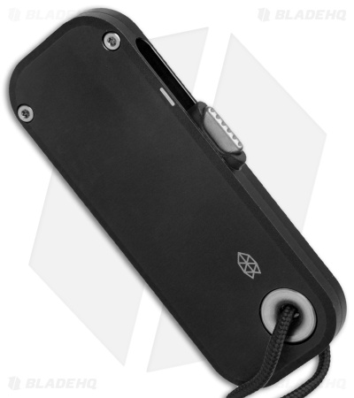 The James Brand The Palmer Utility Knife Black Aluminum (0.56" Satin)