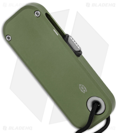 The James Brand The Palmer Utility Knife OD Green Aluminum (0.56" Satin)