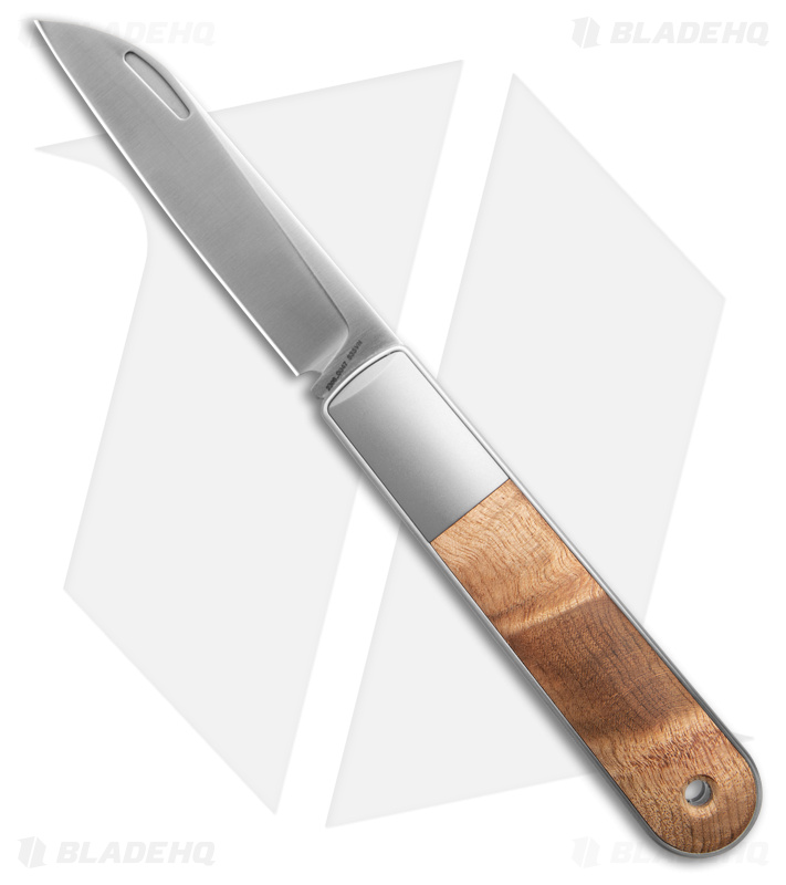 The James Brand Wayland Slip Joint Knife Sycamore Wood (3" Satin)