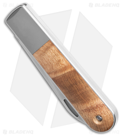 The James Brand Wayland Slip Joint Knife Sycamore Wood (3" Satin)