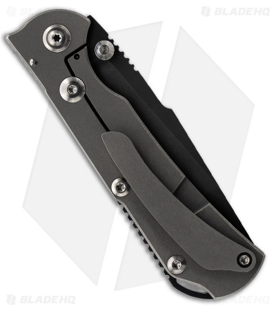 Toor Knives Chasm XLT Frame Lock Knife Black G-10/Titanium (3.1" Black) 