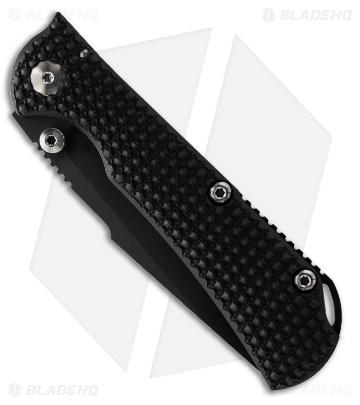 Toor Knives Chasm XLT Frame Lock Knife Black G-10/Titanium (3.1" Black) 