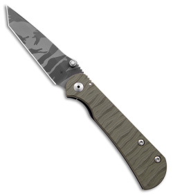 Toor Knives Merchant Frame Lock Knife Tropic Thunder G-10  (3.4" Beaded Camo)