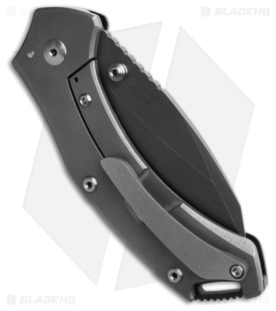 Toor Knives XT1 Charlie Stealth Frame Lock Knife Titanium/Gray G-10 (3.2" Black)