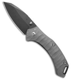Toor Knives XT1 Charlie Stealth Frame Lock Knife Titanium/Gray G-10 (3.2" Black)