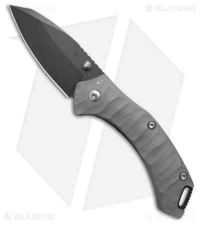 Toor Knives XT1 Charlie Stealth Frame Lock Knife Titanium/Gray G-10 (3.2" Black)