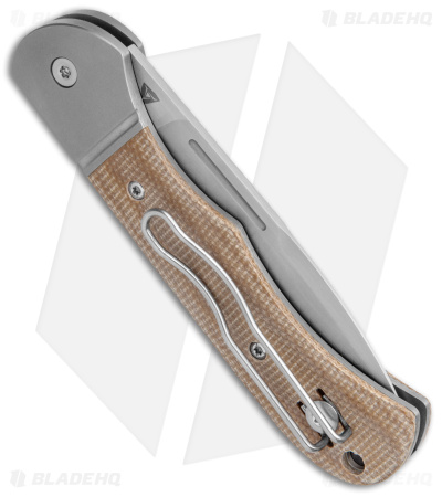 TuyaKnife Tortuga Slip Joint Knife Brown Micarta (3.25" Satin)