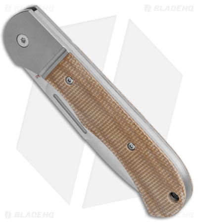 TuyaKnife Tortuga Slip Joint Knife Brown Micarta (3.25" Satin)