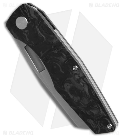 Vero Engineering Axon Liner Lock Knife Black Marbled Carbon Fiber (3.5" SW)