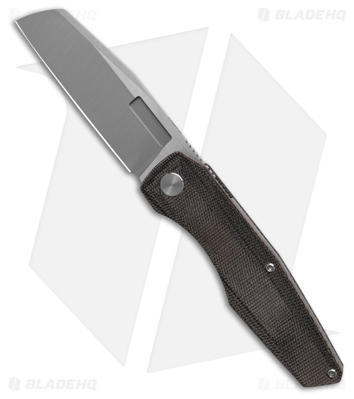 Vero Engineering Axon Liner Lock Knife Black Micarta (3.5" Belt Satin)