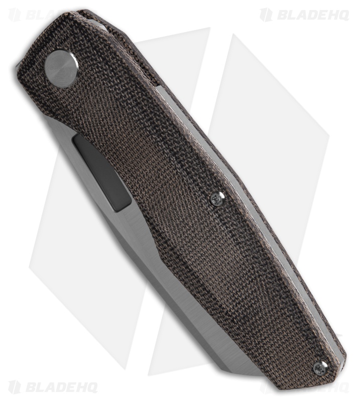Vero Engineering Axon Liner Lock Knife Black Micarta (3.5" Belt Satin)
