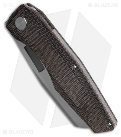 Vero Engineering Axon Liner Lock Knife Black Micarta (3.5" Belt Satin)