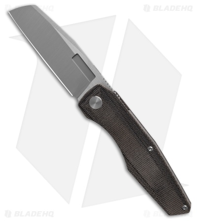 Vero Engineering Axon Liner Lock Knife Black Micarta (3.5" Belt Satin)
