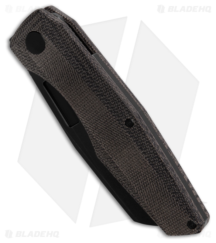 Vero Engineering Axon Liner Lock Knife Black Micarta (3.5" Black SW)