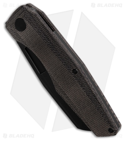 Vero Engineering Axon Liner Lock Knife Black Micarta (3.5" Black SW)